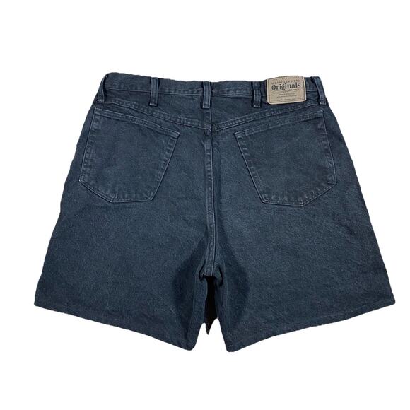 Wrangler Hero Originals Black Denim Bermuda Shorts Men’s 34x6.5 Made in Mexico - Picture 1 of 11